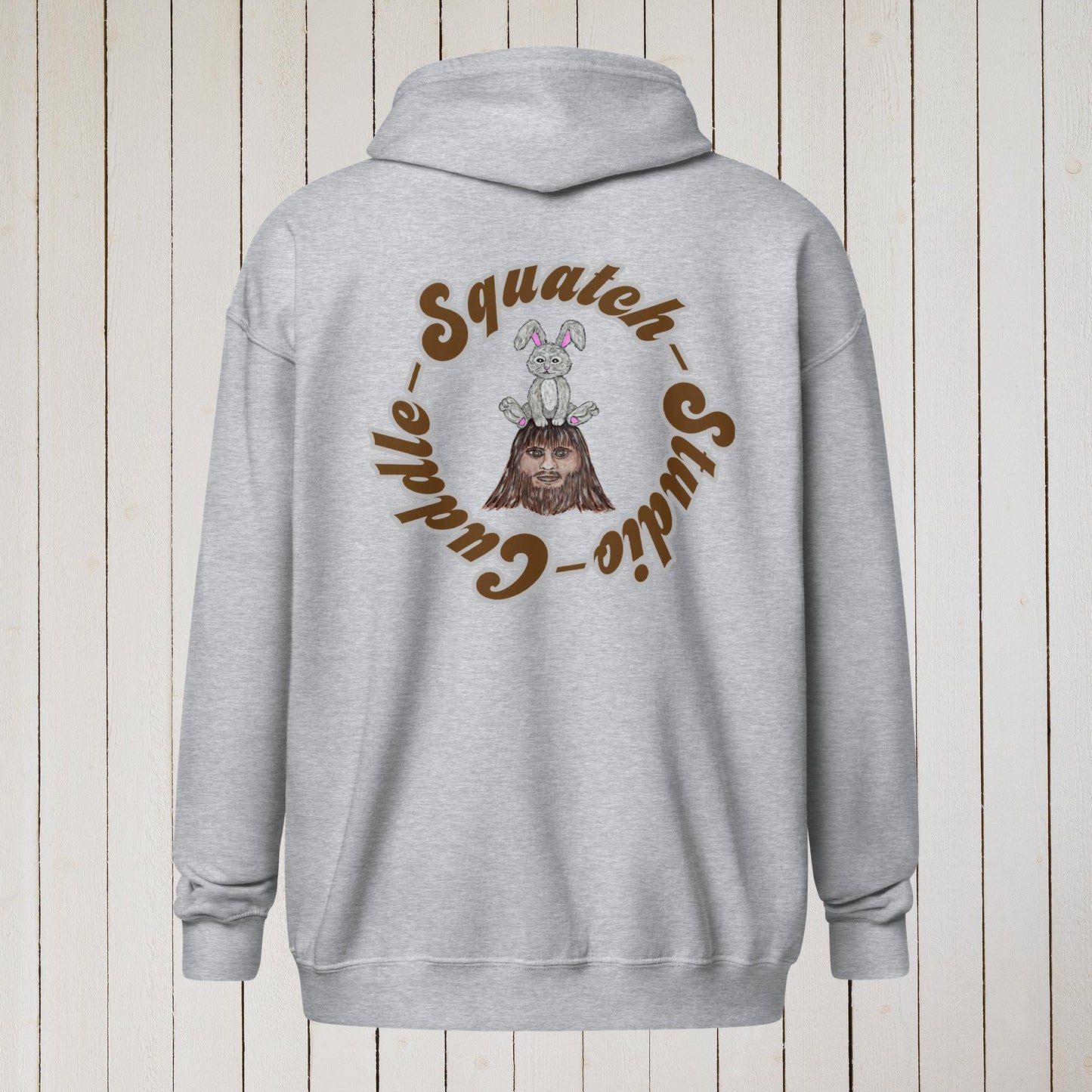 Cuddle Squatch Studio Unisex heavy blend zip hoodie