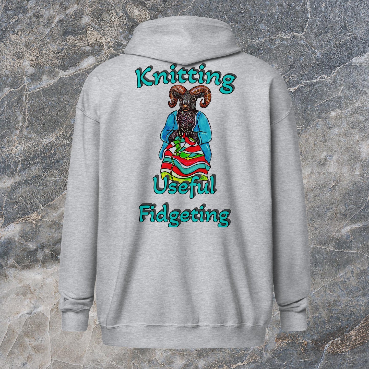 Knitting Unisex heavy blend zip hoodie