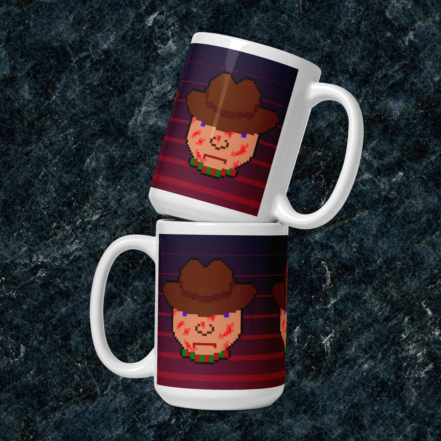 Freddy White glossy mug