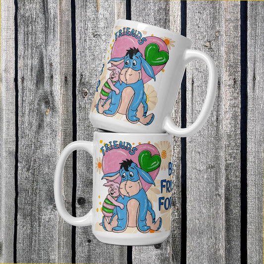 Best Friends Forever White glossy mug