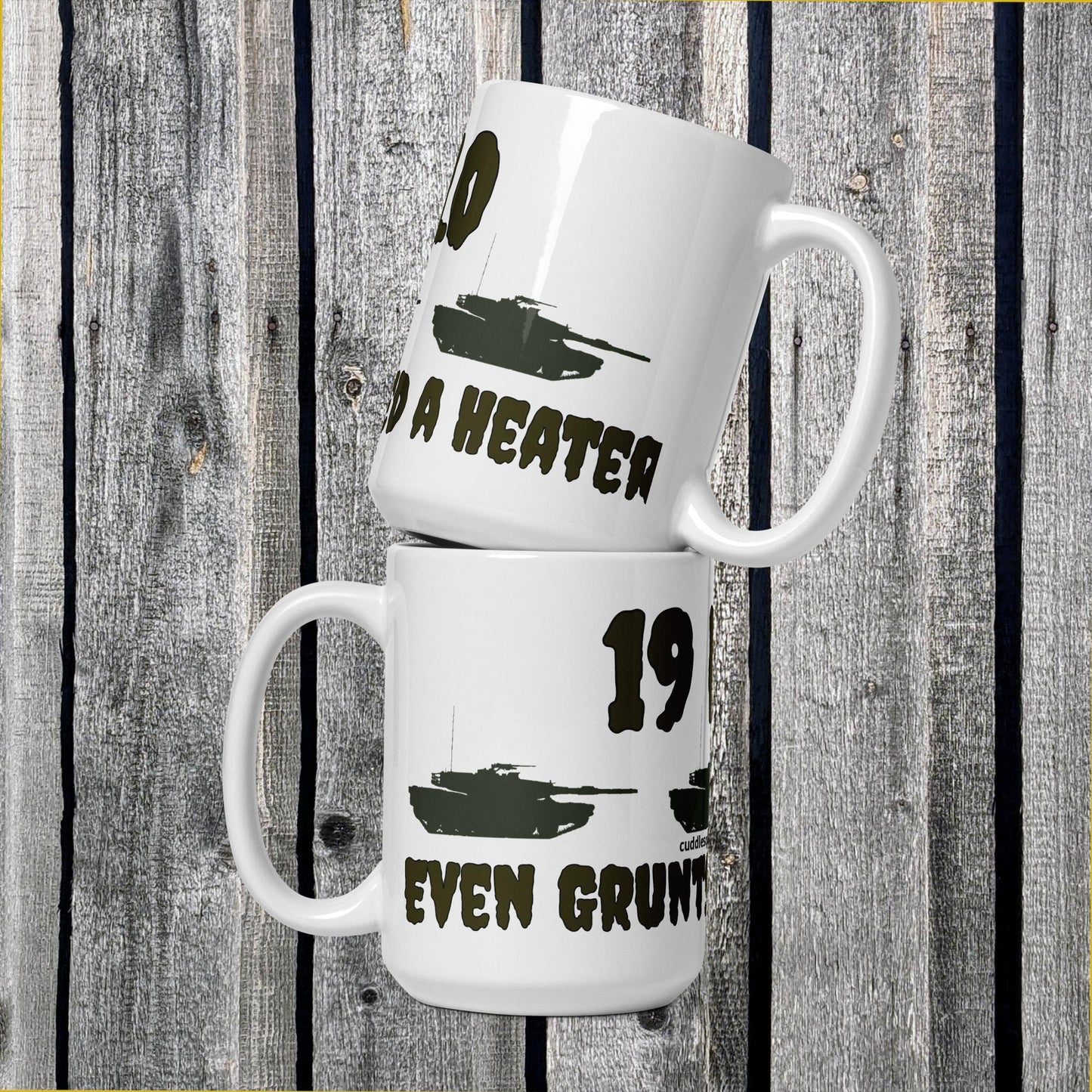 19 Kilo White glossy mug