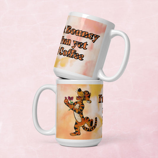 Tigger White glossy mug