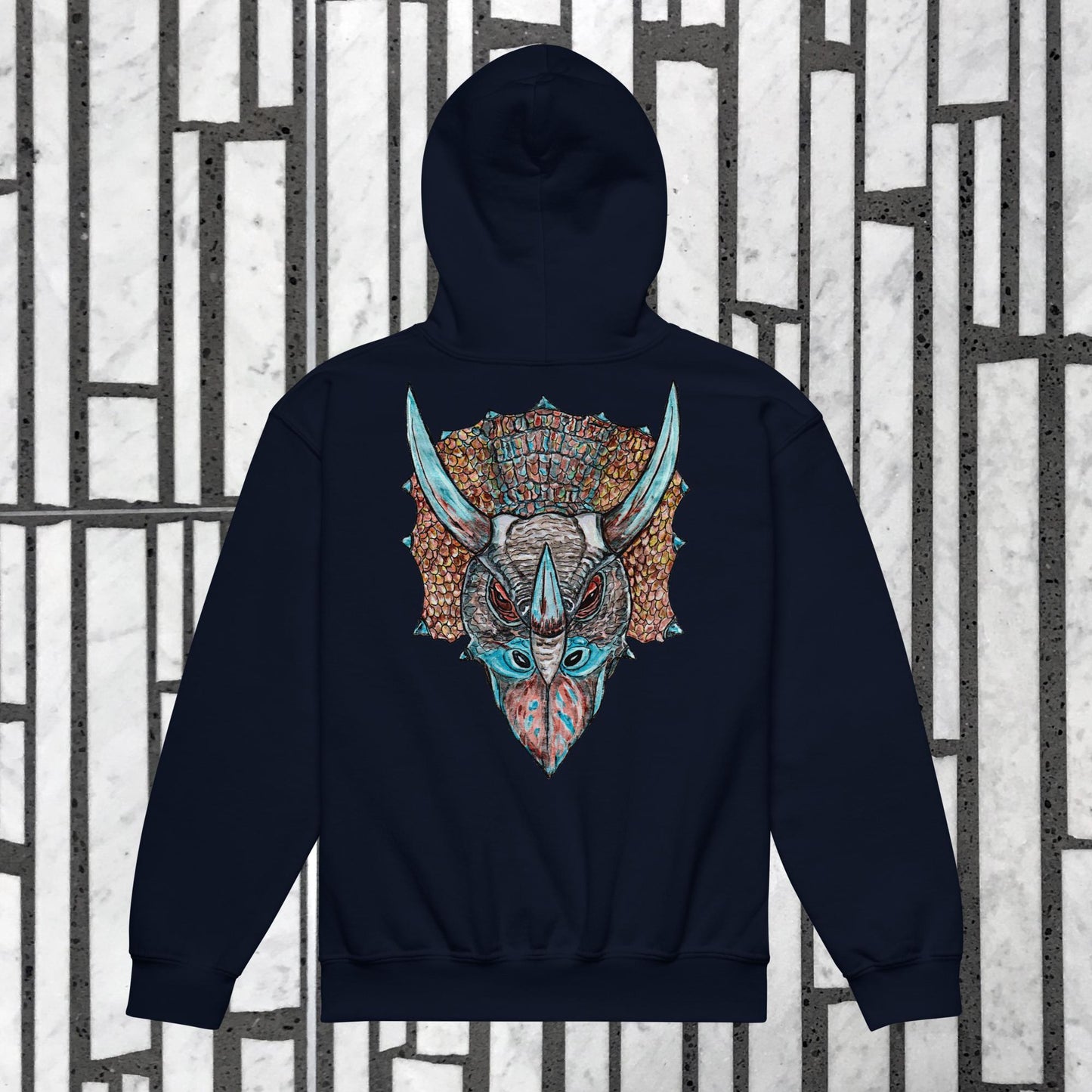 Triceratops Youth heavy blend hoodie